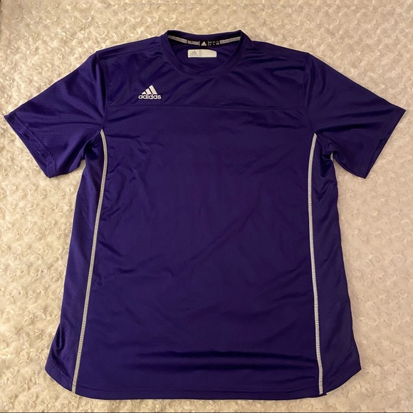 adidas Other - NWOT ADIDAS BRAND  Mens Purple ClimaCool Utility Activewear Short Sleeve T Shirt